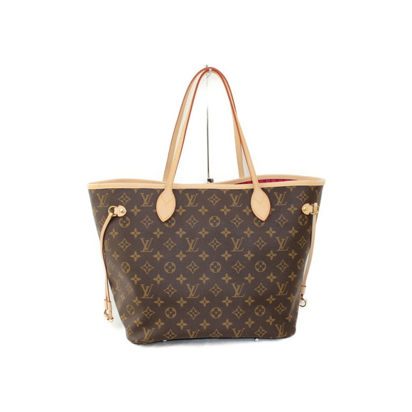 Louis Vuitton MM Bag Pivoine Tote Brown Neverfull Monogram - Picture 1 of 9